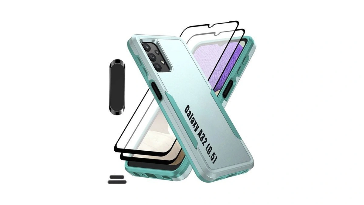 Lmdamz For Galaxy A32(5g) 6.5 Inch Double Layer Hybrid Military