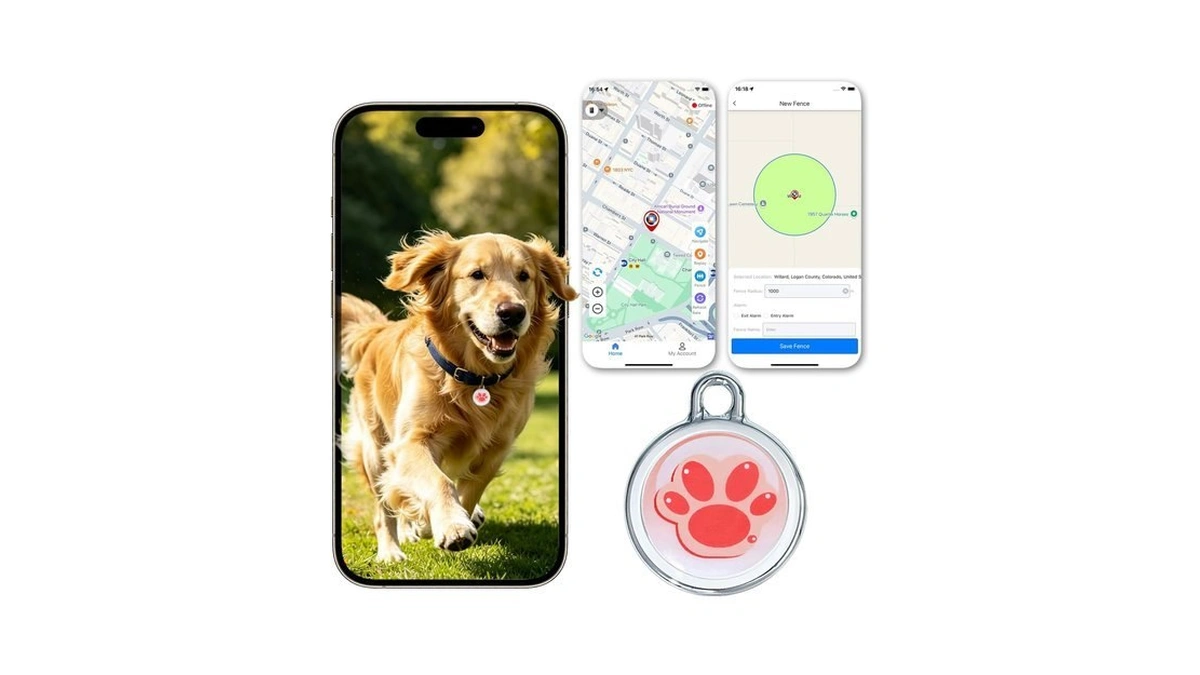 Gps Tracker For Dogs, Smart Dog Tracker With Real-time Location
