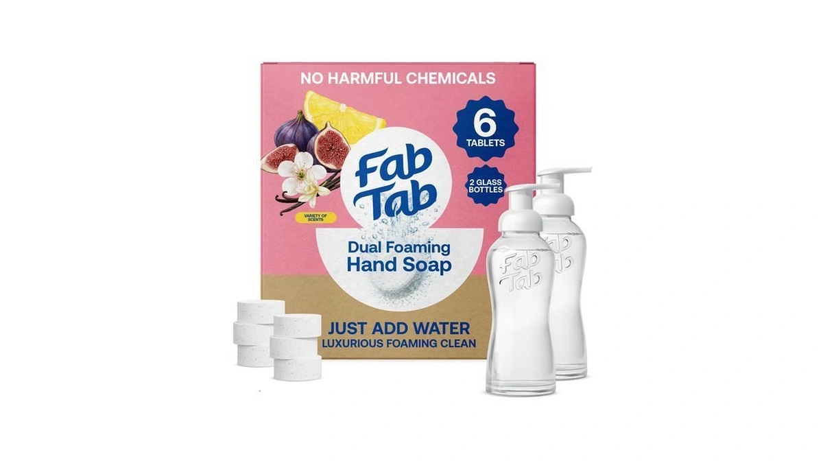 Fab Tab Foaming Hand Soap Tablets 2 Bottles + 6