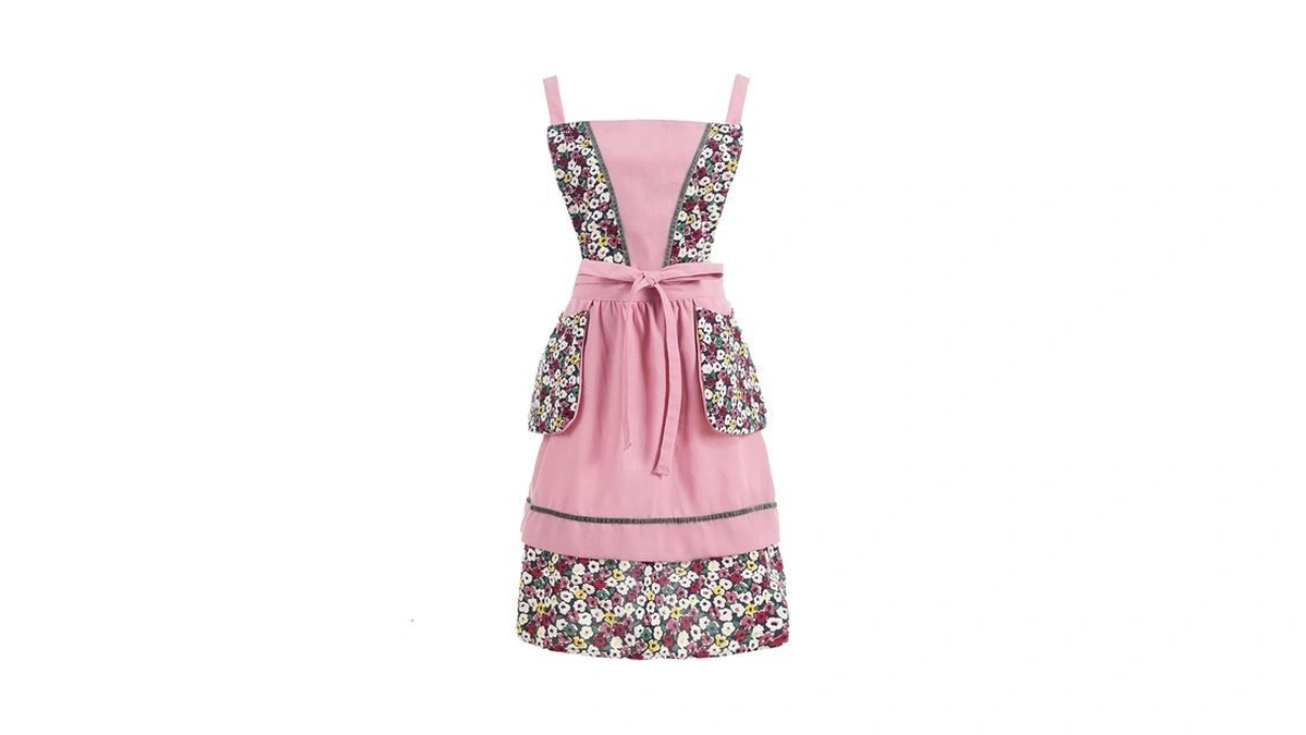 Pinknoke Kitchen Aprons For Women With Pockets Cute Floral Chef