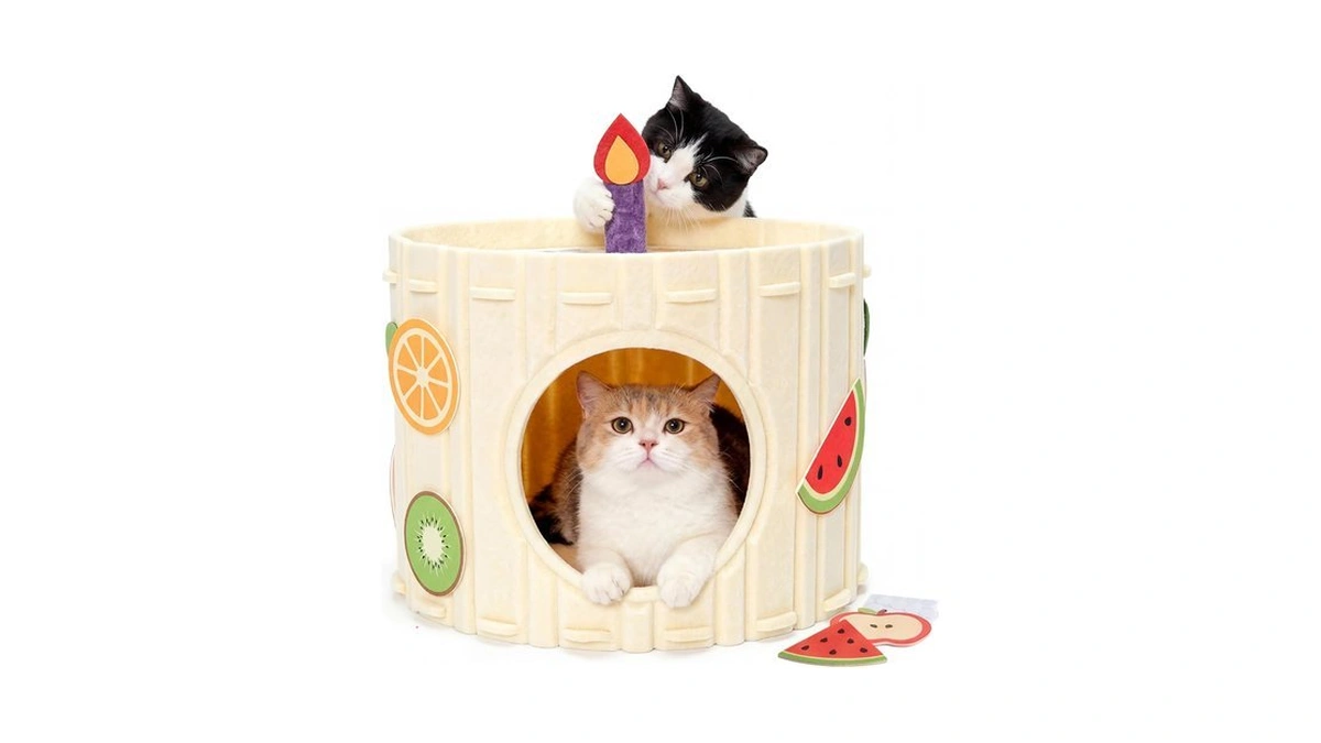 Mellownido Cat Cave For Indoor Cats, Felt Cat House Bed
