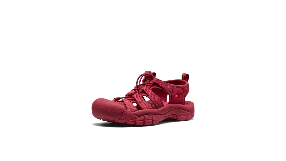 Keen Women's Newport H2 Closed Toe Water Sandals, Monochrome/garnet, 9