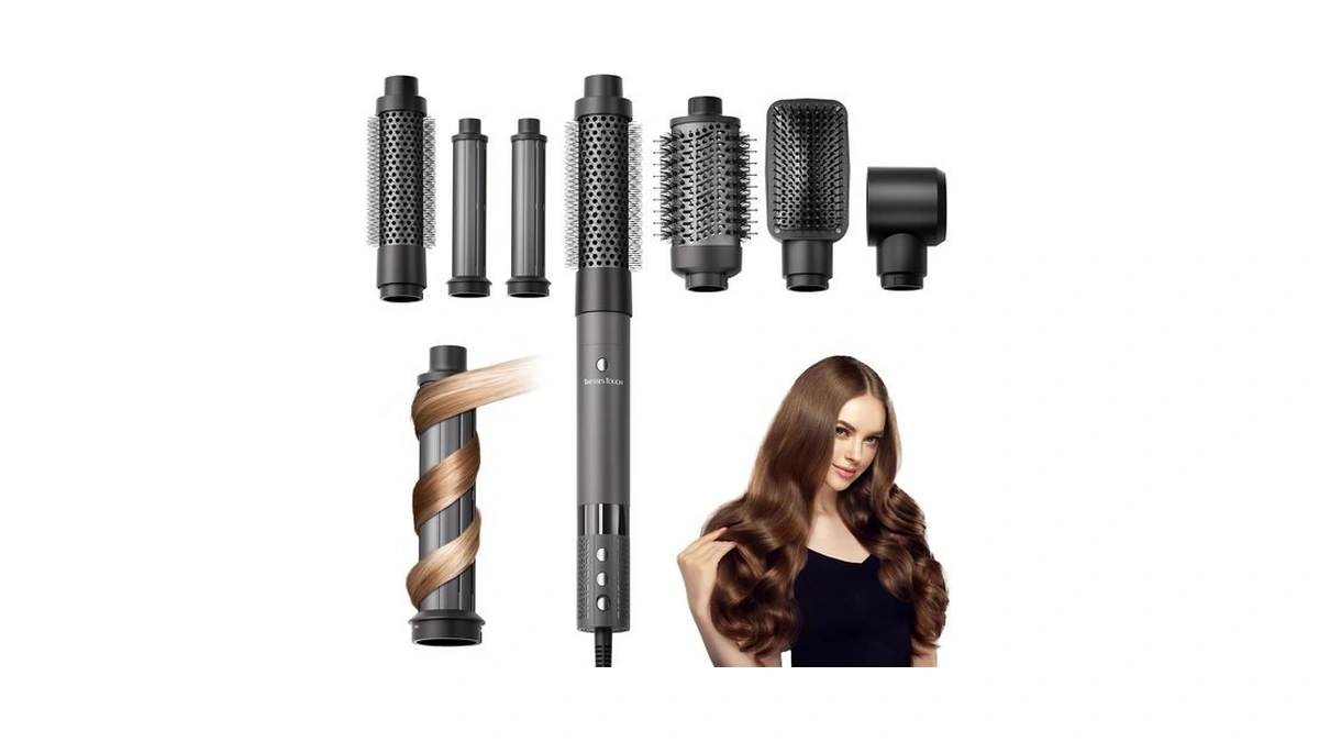 6 In 1 Hot Brush Hair Styler, Blow Dryer Brush
