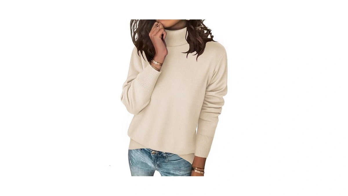 Zeagoo Women Turtleneck Sweater Long Sleeve C...