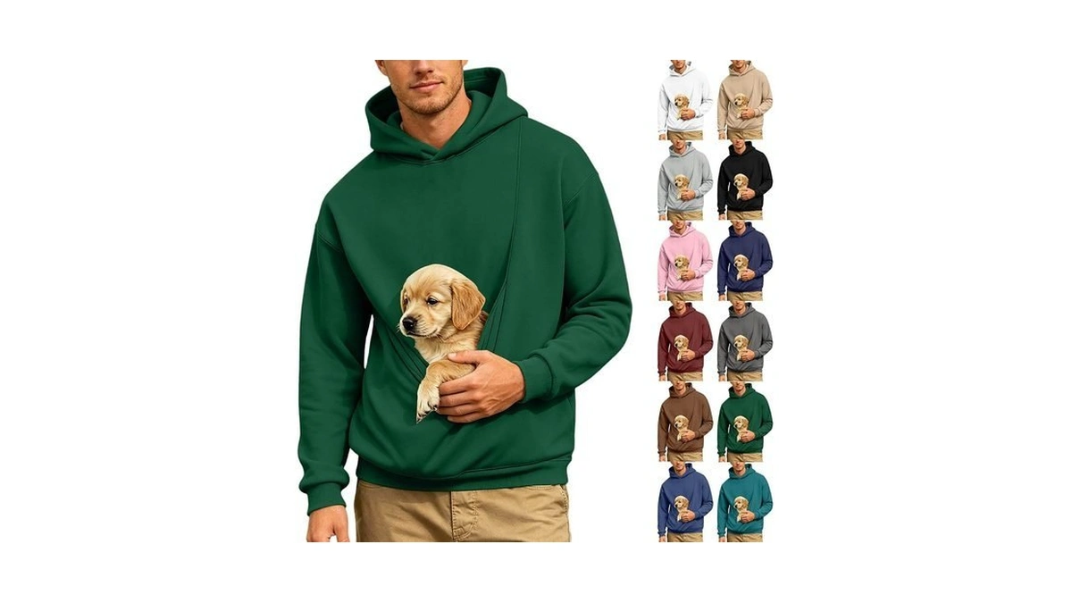 Yvenlg Pet Pouch Cat Carrier Hoodie With Dog Pouchs,cat Hoodie