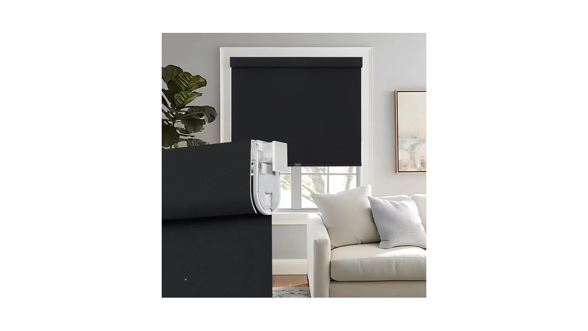 Persilux No Drill Roller Shades For Windows Blackout Shades, Free-stop