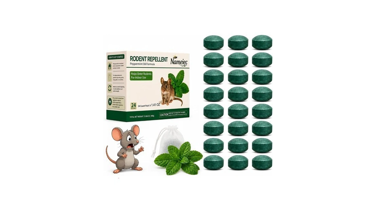 Rodent Repellent For Mouse & Rats, 1.41 Oz 24pc, Indoor