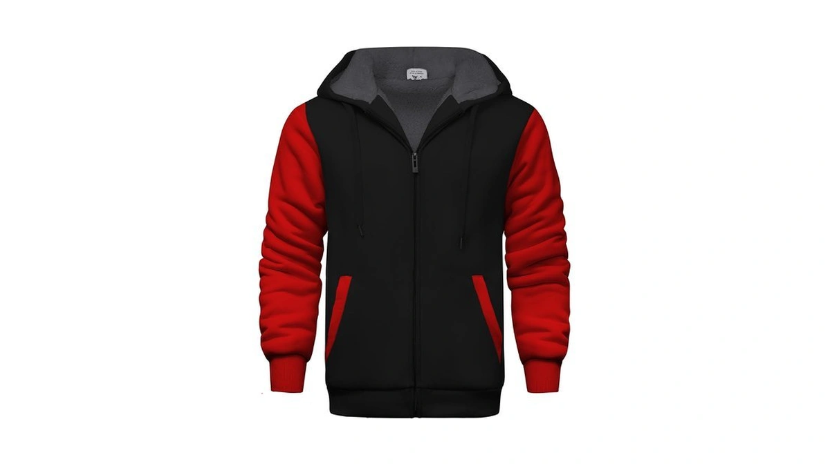 Mens Fleece Hoodies Zip Up Warm Thick Winter Jacket