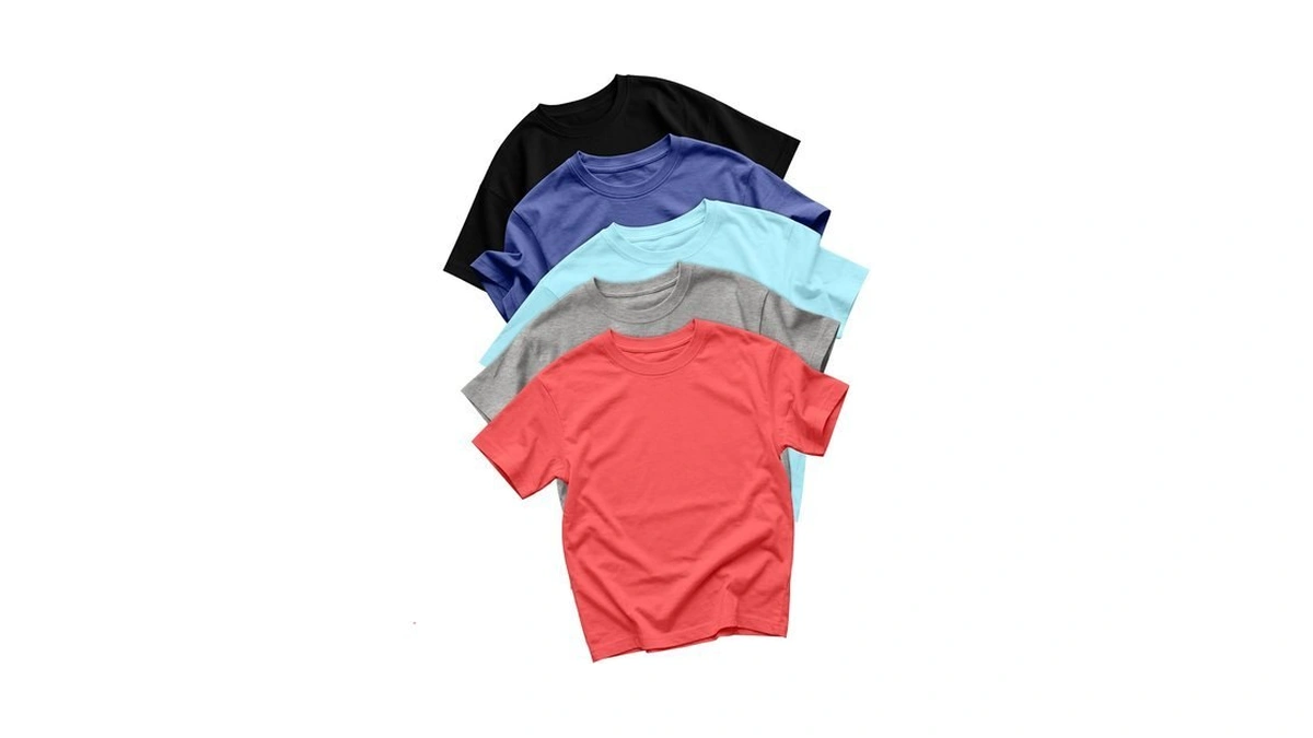 Oakgarden 5 Pack Toddler Boys T-shirts, 5-color, 4t