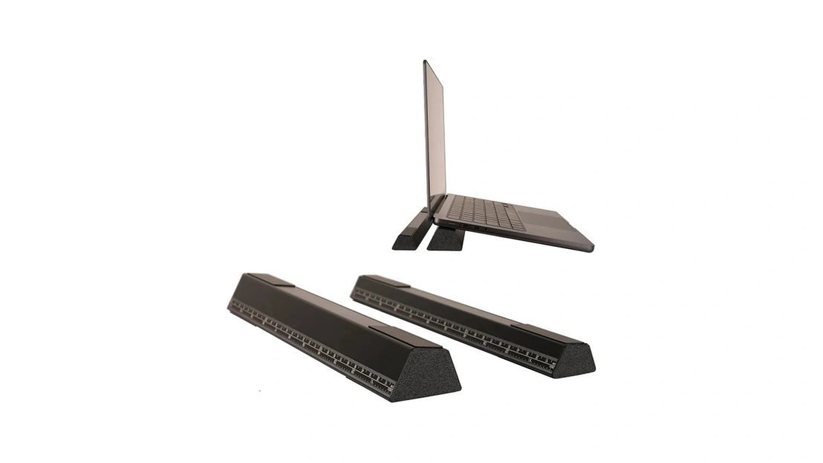 Psitek Aluminum Laptop Stand Riser, 2-pack Ergonomic Laptop Lift For