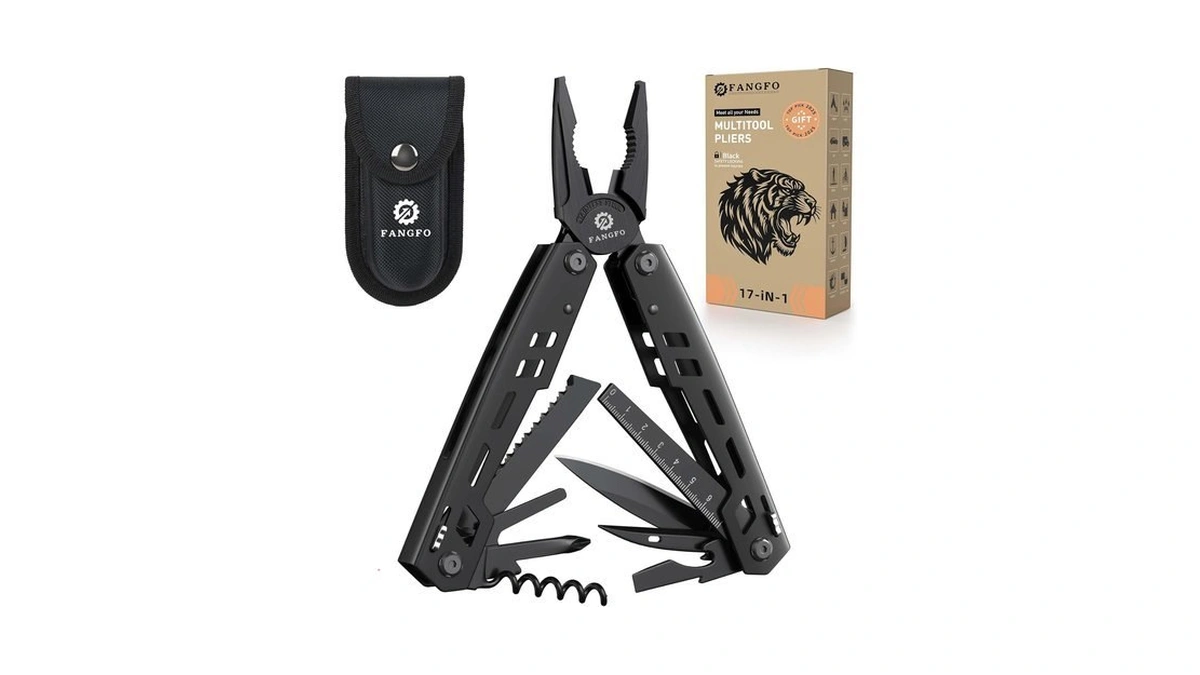 Multitool 17-in-1 Stainless Steel Multi Tool With Pocket Knife Needle