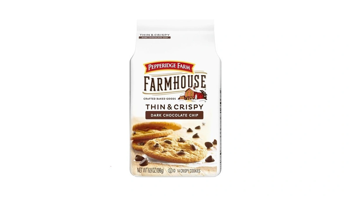 Pepperidge Farm Farmhouse Thin & Crispy Dark Chocolate Chip Cookies,