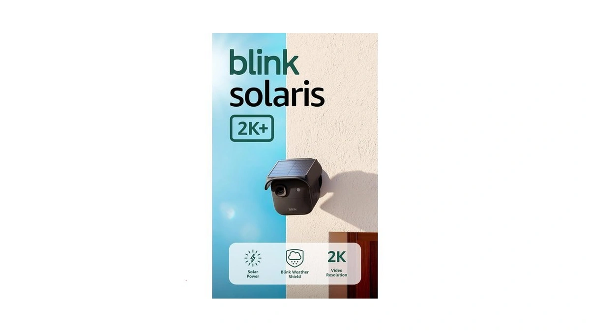Blink Solaris 2k+ (newest Model) — Solar-powered Battery Smart Security