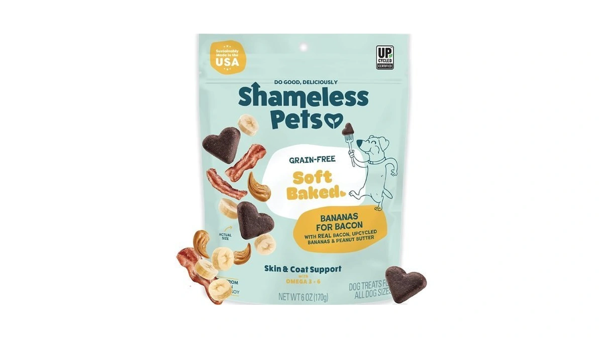 Shameless Pets Bananas For Bacon Soft-baked Dog Treats - 6