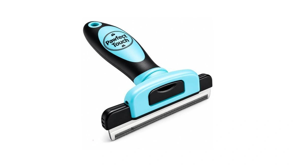 Pawfect Touch Dog Deshedding Brush & Undercoat Rake For Dogs