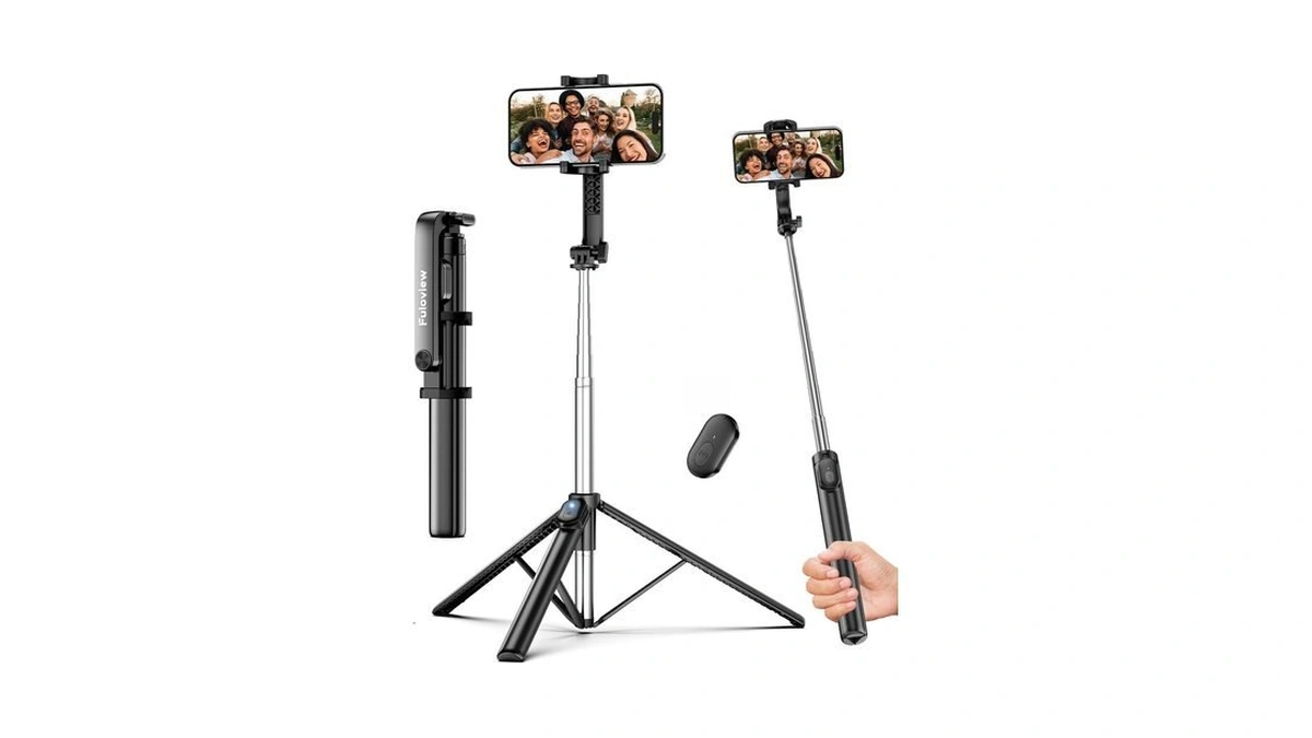 Fuloview 67” Selfie Stick Tripod For Iphone, Lightweight Travel Phone