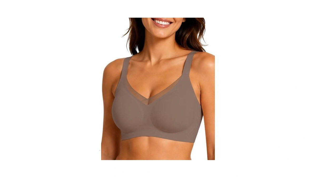 As Fairy Wireless Seamless Jelly Support Full Coverage Bra With