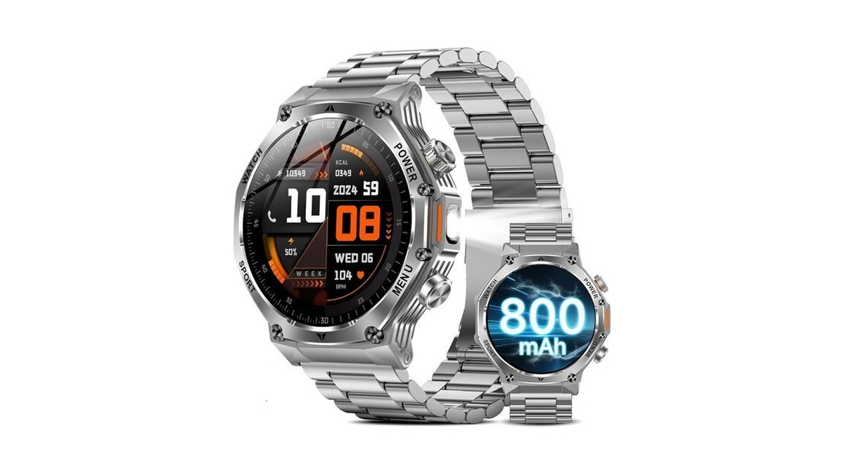 Kapulun 1.75" Hd Screen Military Watches For Men With Bluetooth