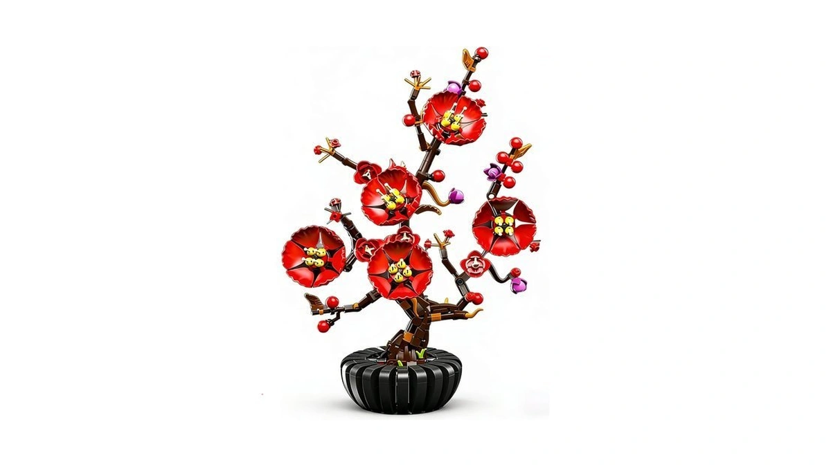 Plum Blossom Building Set Botanical Collection Building Blocks Toys 599-pc