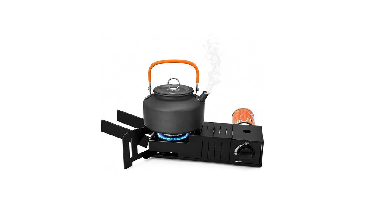 Portable Foldable Butane Camping Stove, 7,200 Btu Outdoor Gas Burner,