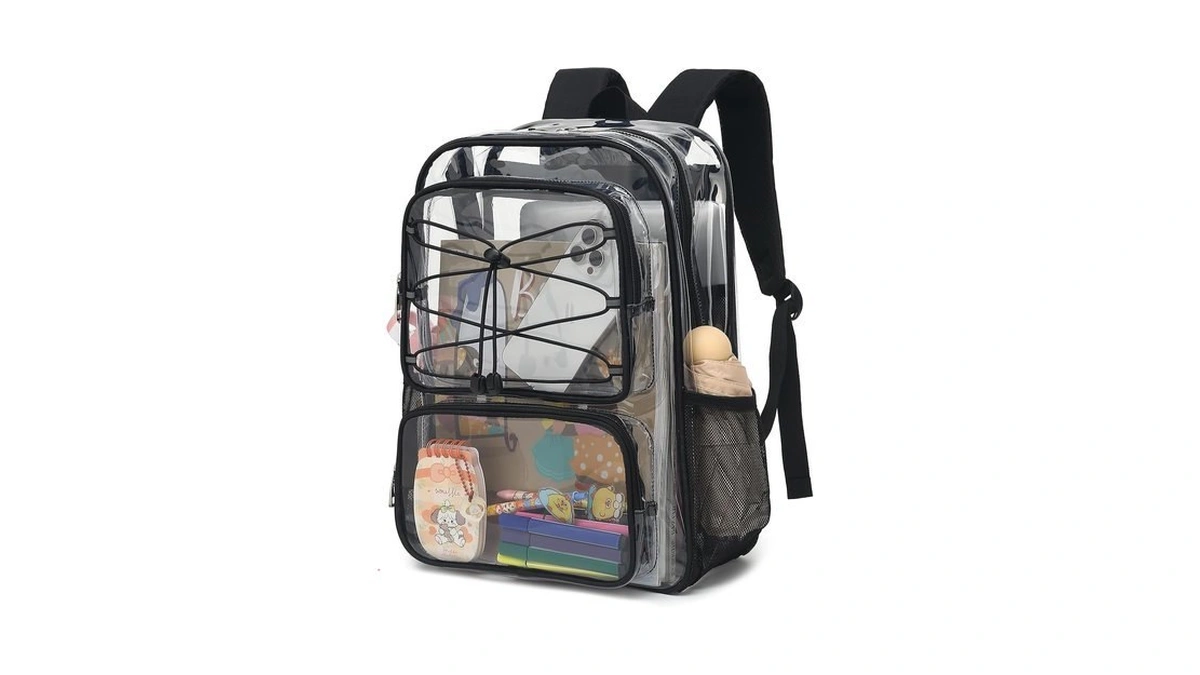 Yusudan Clear Backpack For Girls Women, Heavy Duty Transparent School