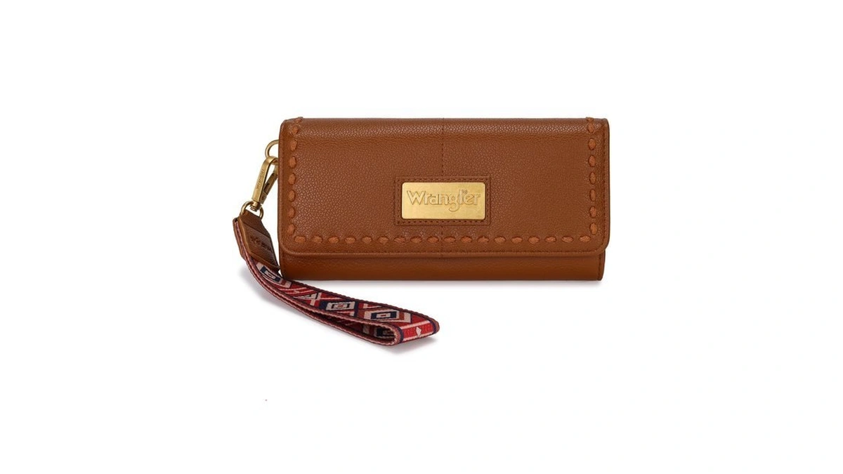X Wrangler Wallet Women Western Large Bifold Wristlet Clutch Wallet