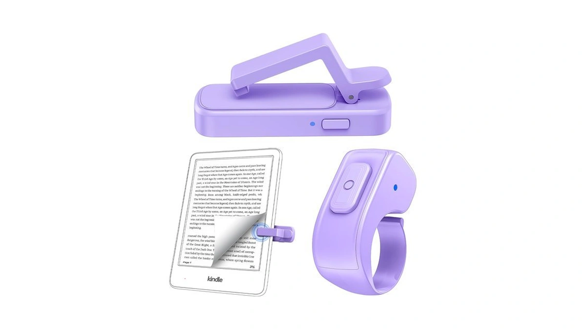 Remote Page Turner Ring For Kindle Paperwhite Oasis Scribe Kobo,designed