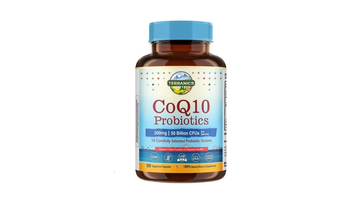Terranics Coq10 200mg, Probiotics For Women & Men, Coenzyme Q10,