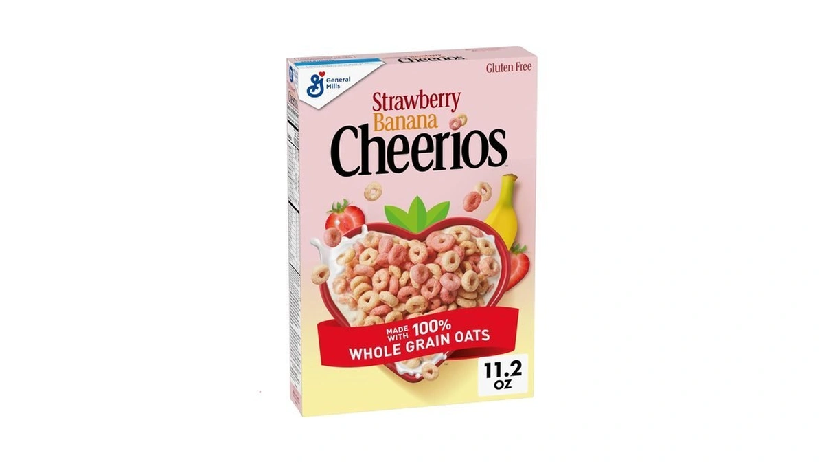 Cheerios Strawberry Banana Breakfast Cereal, Gluten Free, 11.2 Oz