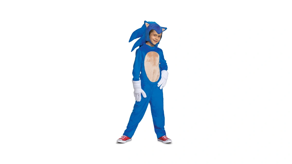 Disguise Sonic The Hedgehog Costume, Official Deluxe Sonic Movie Costume