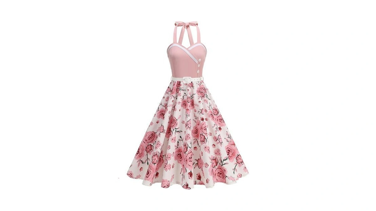 50s Pinup Dresses For Women Vintage 1950s Dress Retro Cocktail