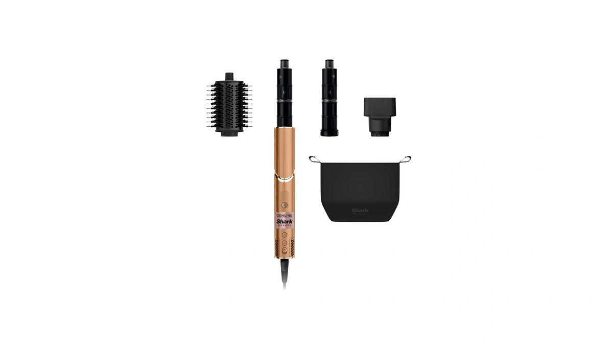Shark Flexstyle, Air Multi-styler & Drying System, Coanda, Copper, Hd433cp