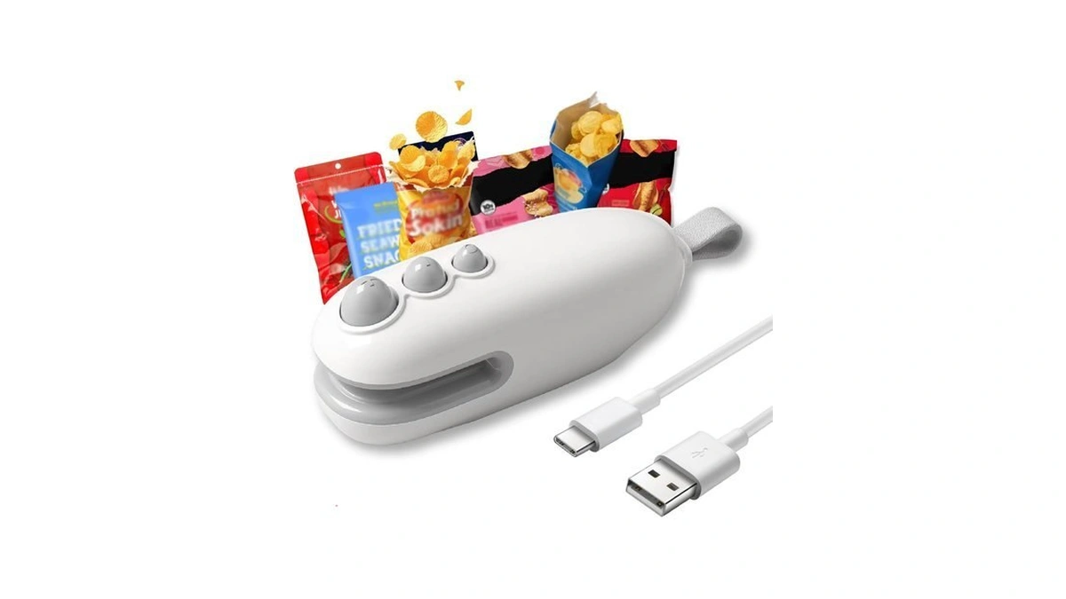 Aebveicc Bag Sealer Mini, 2 In 1 Heat Sealer With