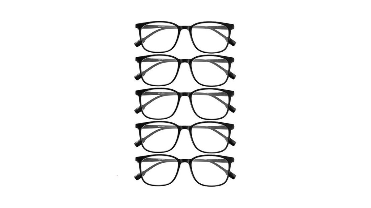 Jolisu 5-pack Ultra-light Slim Frames Blue Light Glasses - Classic