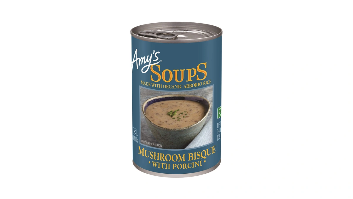 Amy's Soup, Mushroom Bisque With Porcini, 14 Ounce