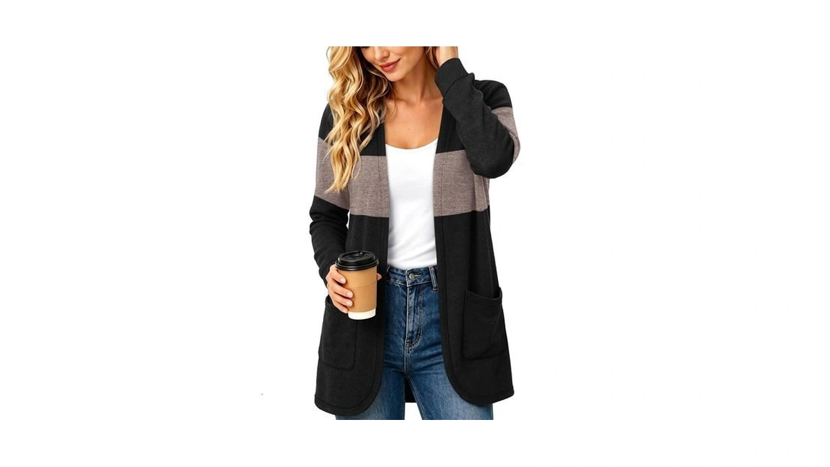 Ofeefan Cardigan Sweaters For Women Long Sleeve Shirts Fall Winter