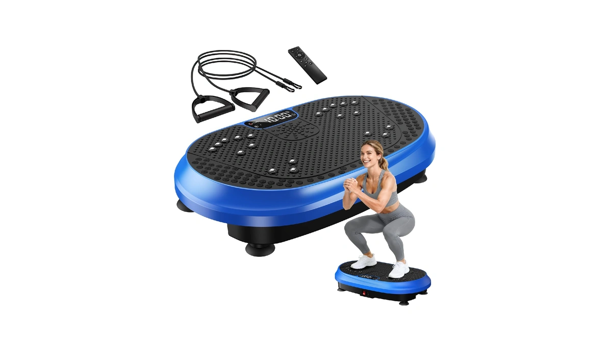 Hvx Vibration Plate Exercise Machine 450 Lbs Capacity Lymphatic Drainage