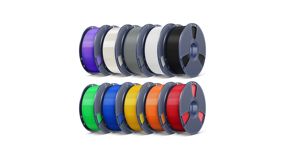 Sunlu Pla Plus 3d Printer Filament, 1.75mm, 10 Colors