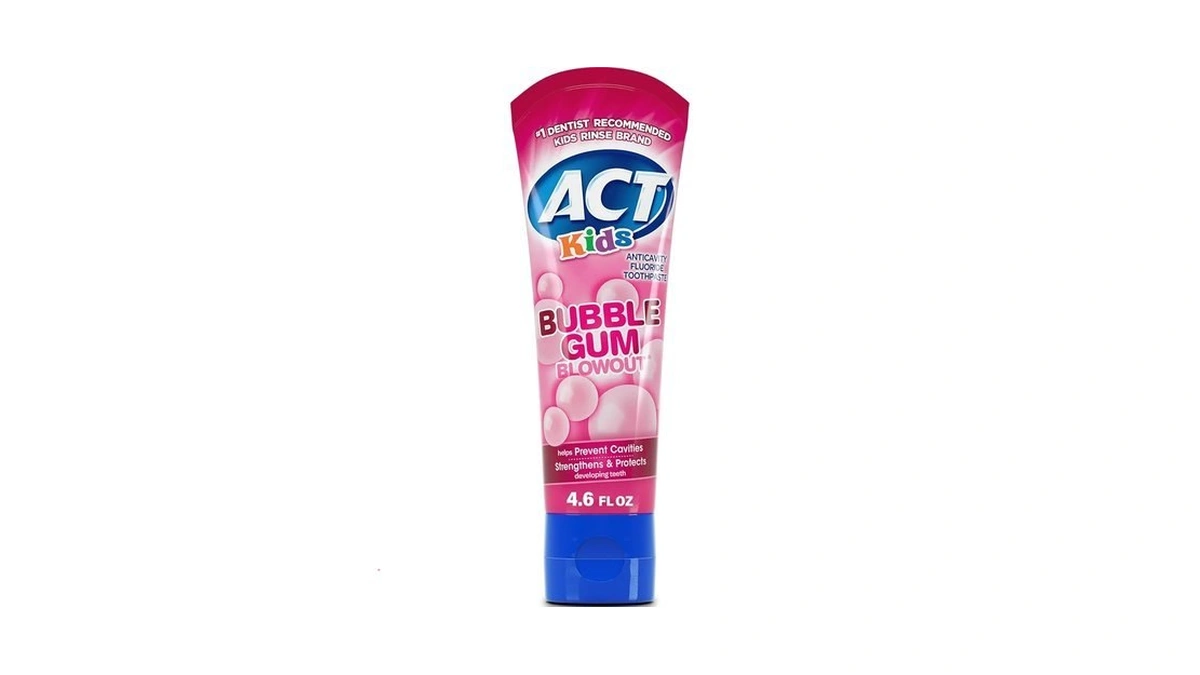 Act Kids Anticavity Fluoride Toothpaste, Bubble Gum Blowout, 4.6 Oz.
