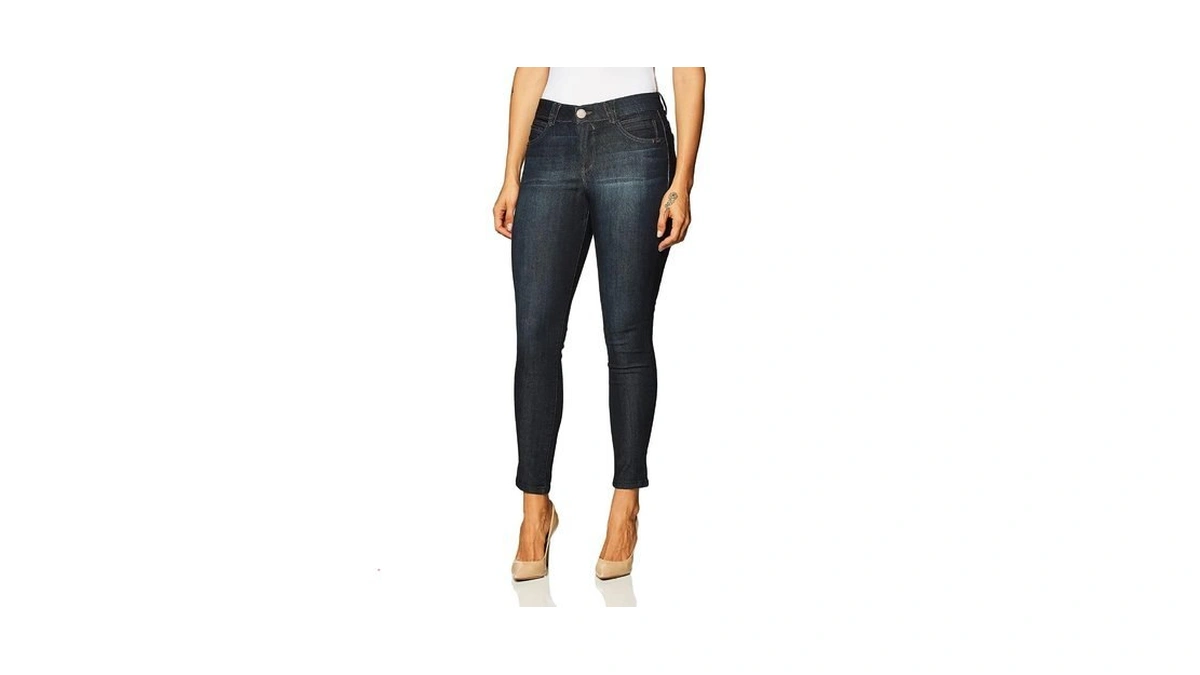 Democracy Womens Ab Solution Jegging Jeans, Indigo, 0 Tall Us