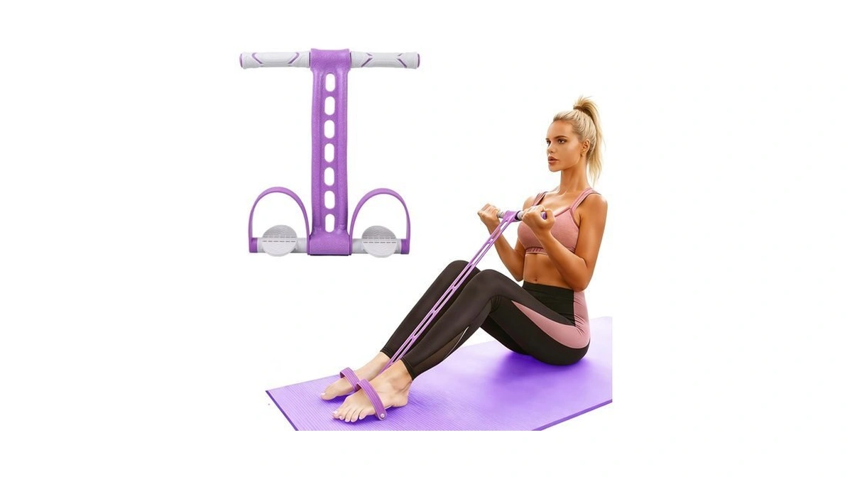 Pedal Resistance Bands With Handles Exercise Bands Multifunction Tension Rope