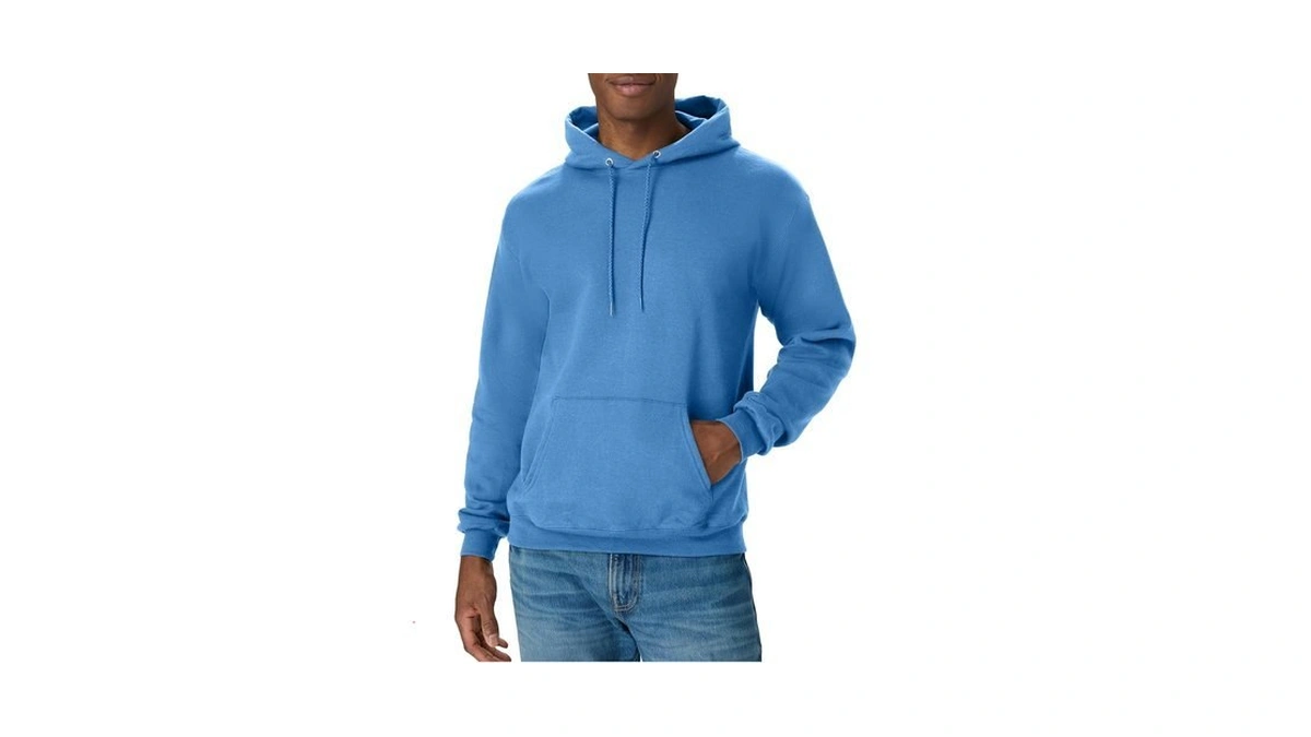 Hanes Mens Pullover Ecosmart Hooded Sweatshirt Hoody, Denim Blue, 3x-large