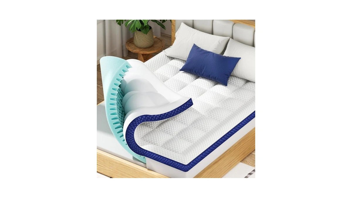 Bedelite Dual Layer King Size Memory Foam Mattress Topper