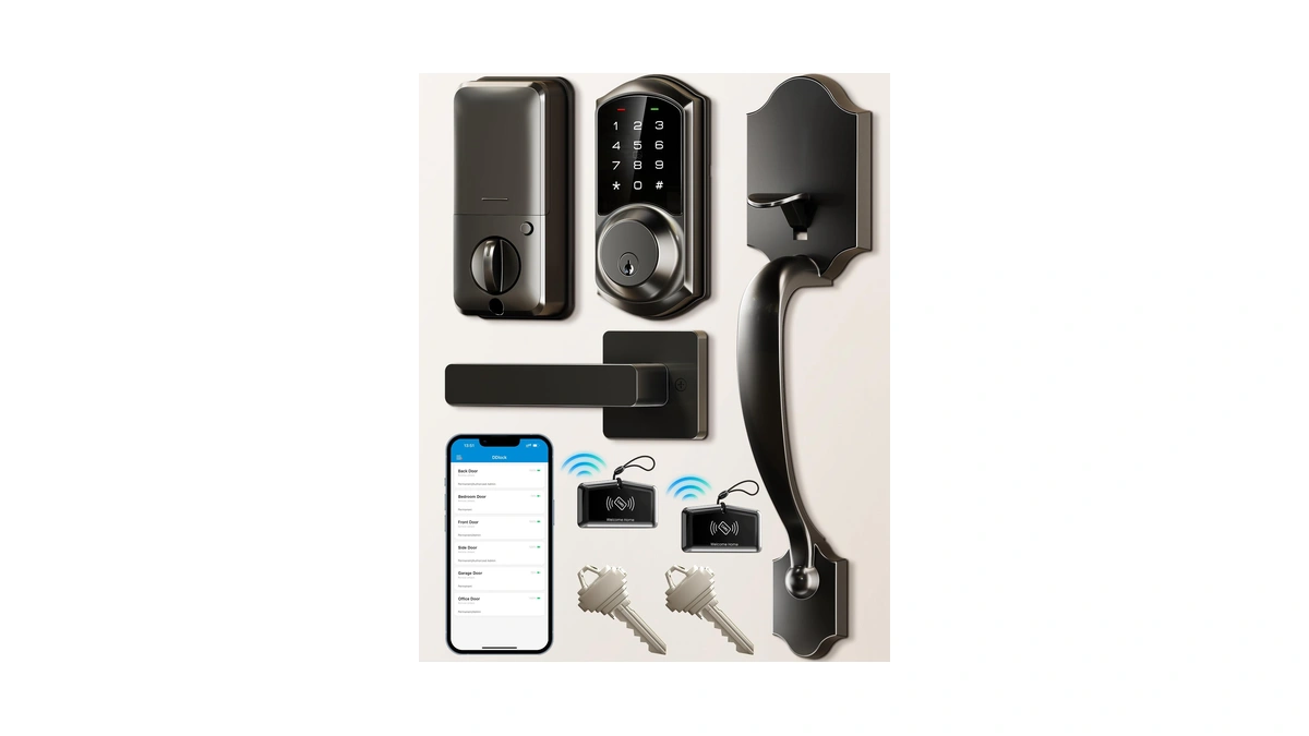 Veise Ve06-h Smart Front Door Lock Handle Set, App Control,