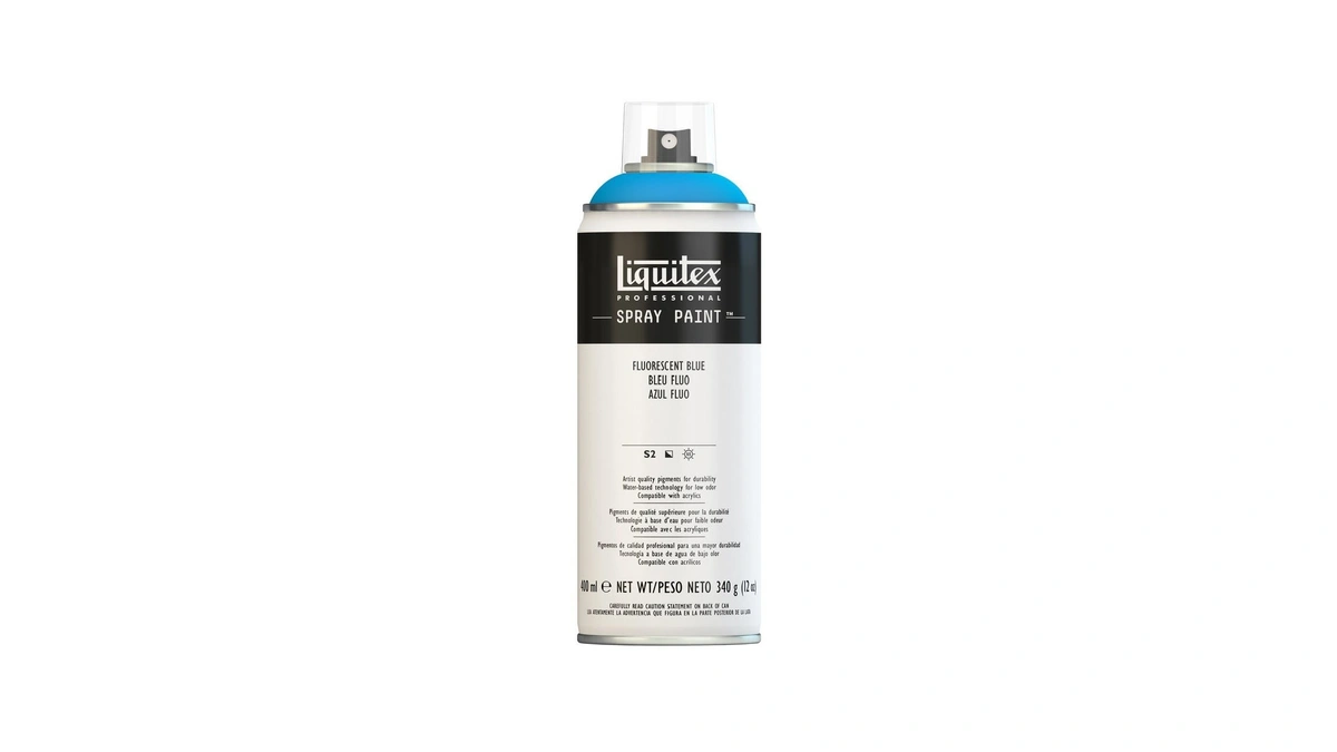 Liquitex Professional Spray Paint, 12-oz (400ml), Fluorescent Blue
