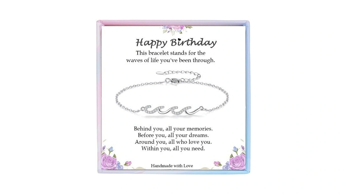 Birthday Gifts For Women, Wave Bracelet, Happy Birthday Presents For