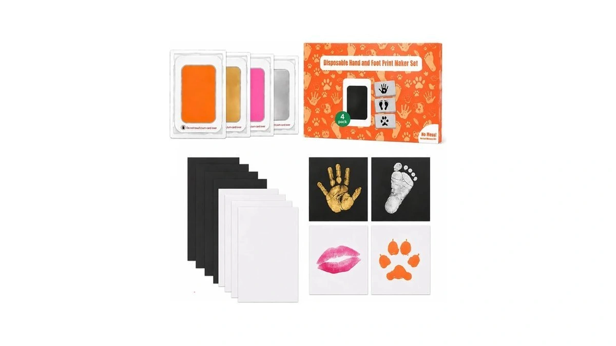 Oukang 4-pack Baby Hand And Footprint Kit