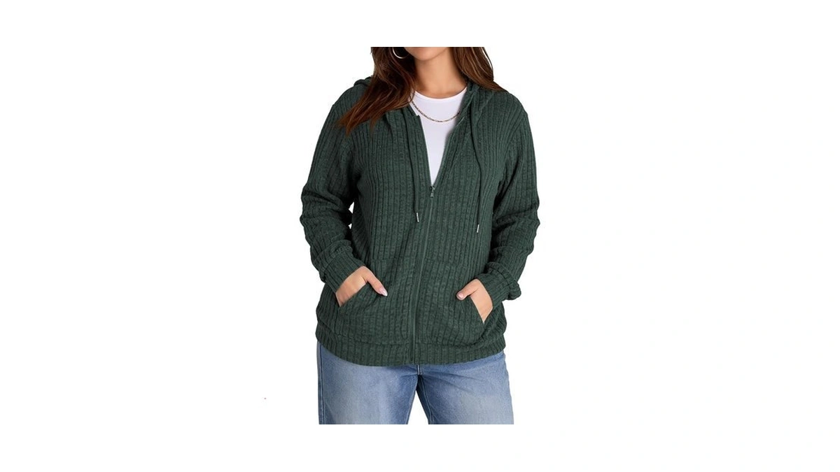 Eytino Womens Plus Size Sweatshirt Hoodies Tops,3x Blackish Green