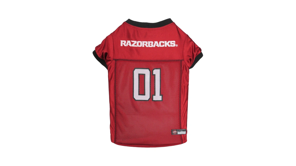 Pets First Ncaa College Arkansas Razorbacks Mesh Jersey For Dogs