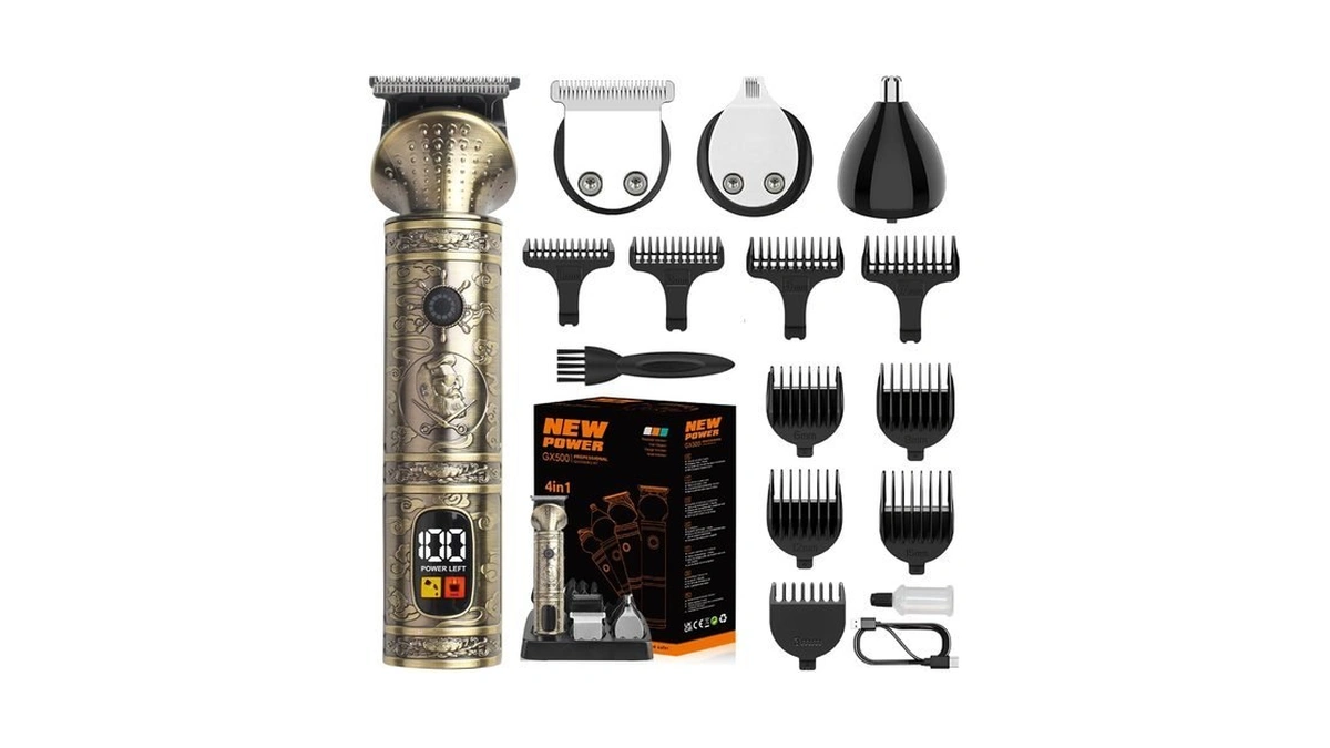 Nuvaconx Trimmer Kit Professional Hair Clipper Zero Gapped T-blade Electric